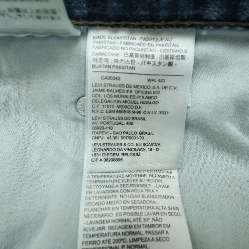 Levi's 559 Jeans Mens Size 38x30 Blue Relaxed Fit 100% Cotton Denim Timeworn